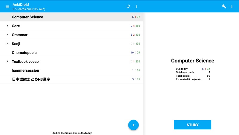 Ankidroid screenshot