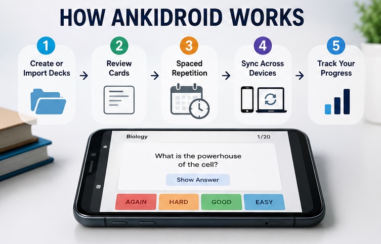 how ankidroid works