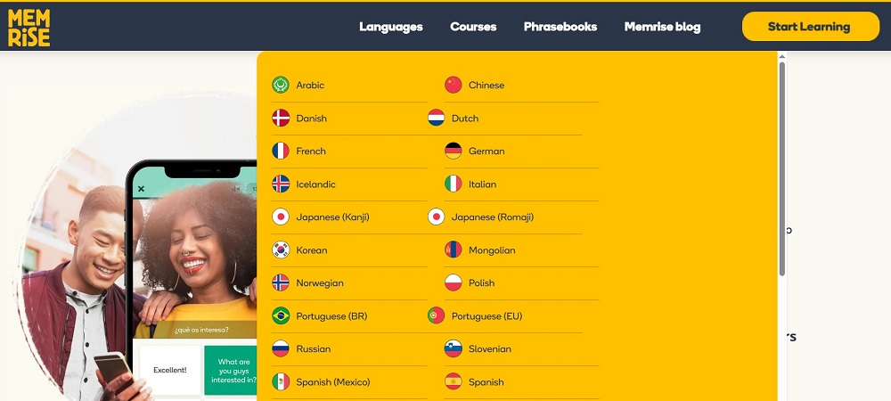 Memrise screenshot