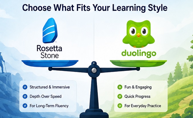 Rosetta Stone vs Duolingo comparison