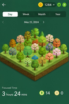 forest focus app screenshot
