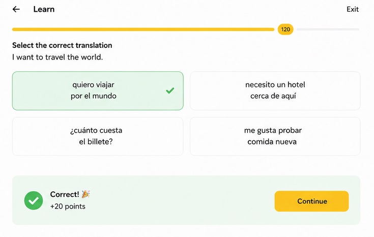 memrise learning screenshot