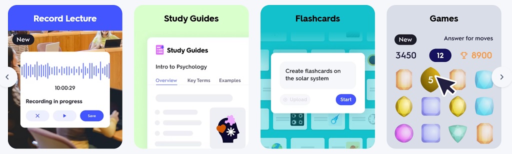 quizlet features