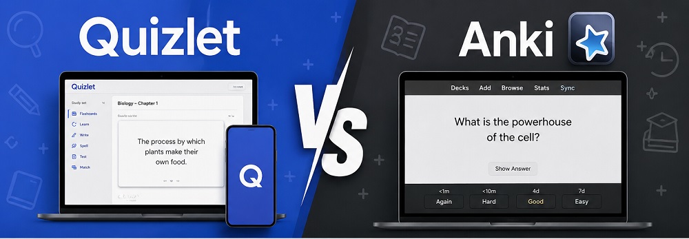 quizlet vs anki