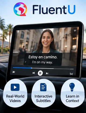 FluentU best app to learn spanish while driving