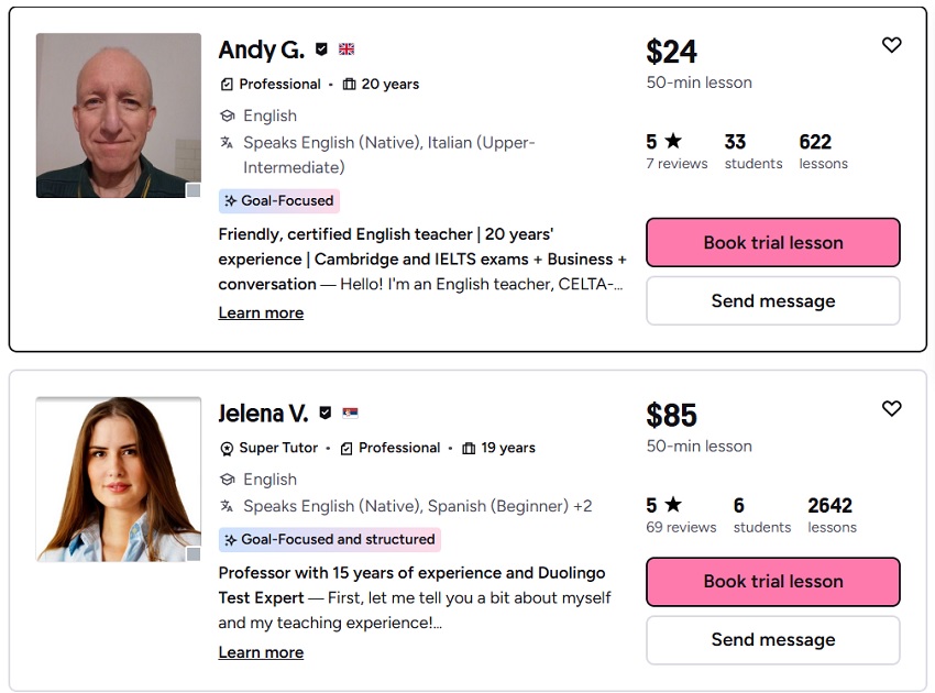 Preply pricing